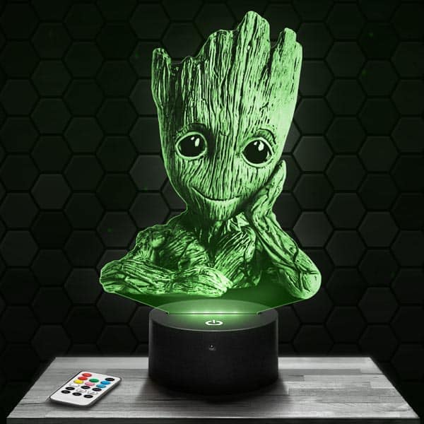 lampe-3d-bébé-groot-film Les Gardiens de La Galaxie - Bébé Groot